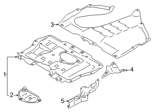 2022 Toyota GR86 Splash Shields Diagram