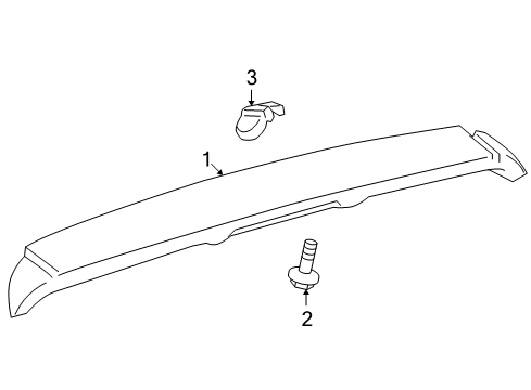 2010 Toyota RAV4 Rear Spoiler Diagram
