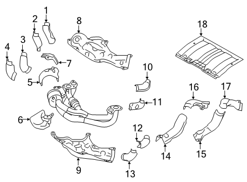 2020 Toyota 86 Heat Shields Diagram