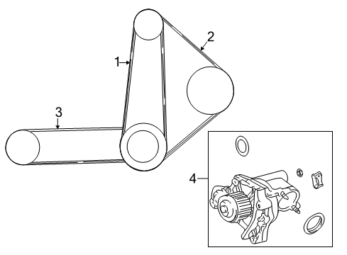 1999 Toyota Camry Belts & Pulleys, Maintenance Diagram 1 - Thumbnail