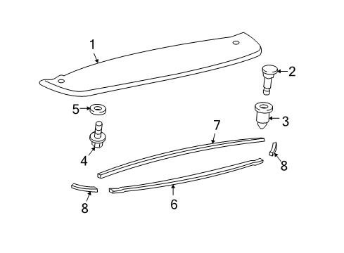 2012 Toyota Matrix Rear Spoiler Diagram