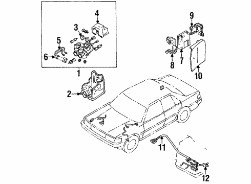 1991 Toyota Cressida Anti-Lock Brakes Diagram