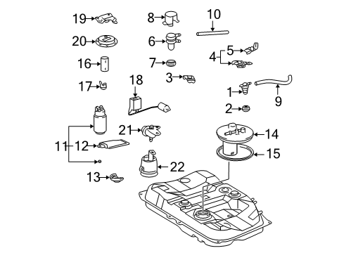 2004 Toyota Avalon Fuel Supply Diagram