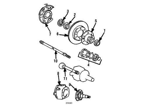 1984 Toyota Pickup Front Suspension, Control Arm Diagram 4 - Thumbnail