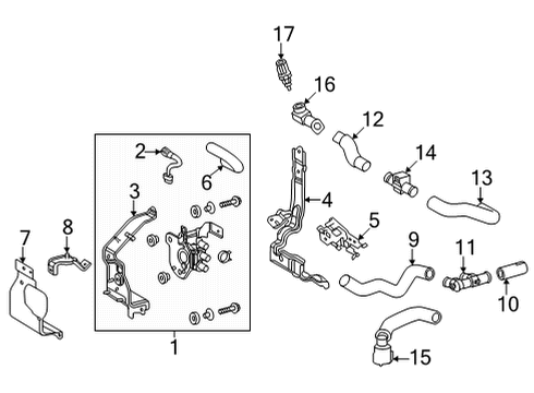 Sensor, Water Temperature Diagram for 89429-47010