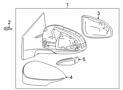 2014 Toyota Corolla Outside Mirrors Diagram