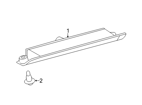 2012 Toyota Prius C High Mount Lamps Diagram