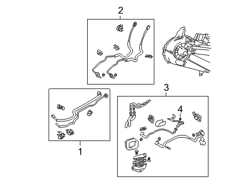 2004 Toyota Sienna Rear A/C Lines Diagram