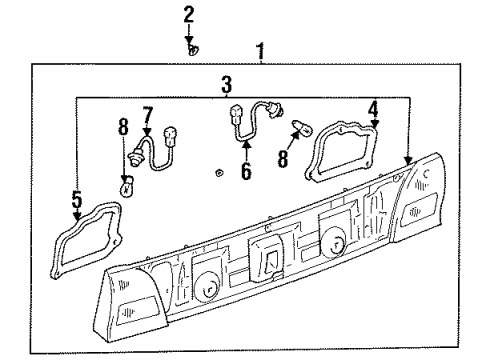 1996 Toyota Camry Backup Lamps Diagram