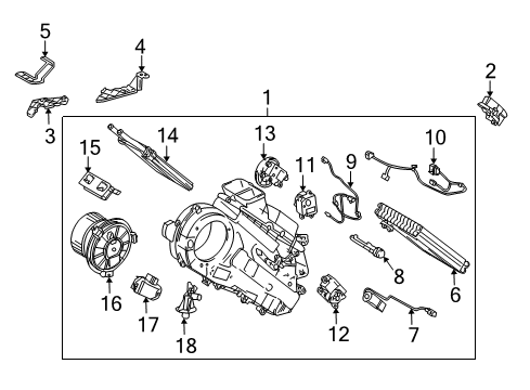 Valve, Rear Cooling Unit Expansion Diagram for 88515-60330