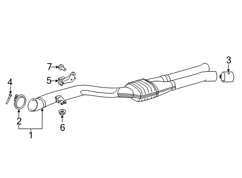 2020 Toyota GR Supra Exhaust Components Diagram 1 - Thumbnail