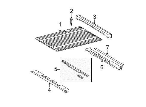 2008 Toyota Tundra Pick Up Box - Floor Diagram 2 - Thumbnail