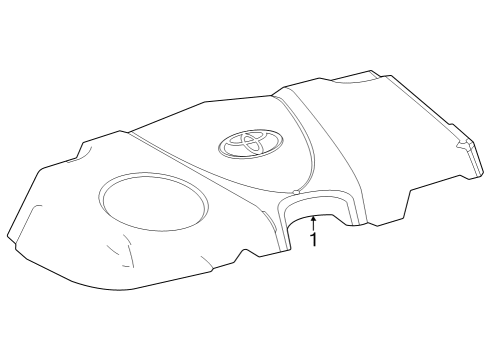 2024 Toyota Grand Highlander Engine Appearance Cover Diagram 1 - Thumbnail