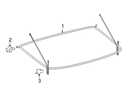2017 Toyota Prius Interior Trim - Rear Body Diagram