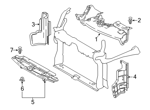 2022 Toyota C-HR Radiator & Components Diagram 1 - Thumbnail