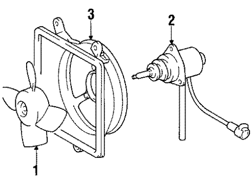 1990 Toyota Camry Cooling System, Radiator, Water Pump, Cooling Fan Diagram