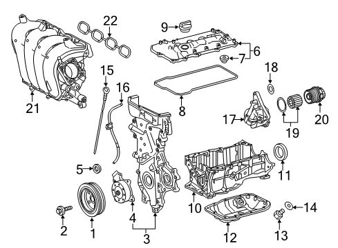 2018 Toyota Corolla iM Intake Manifold Diagram