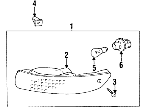 1993 Toyota Corolla Signal Lamps Diagram