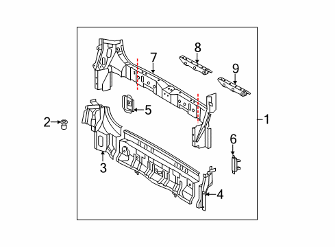 2012 Toyota Sienna Rear Body Diagram