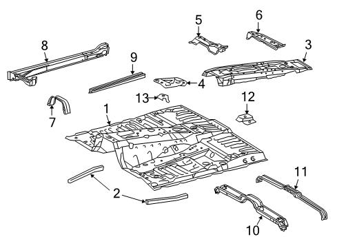 2017 Toyota Land Cruiser Floor Diagram