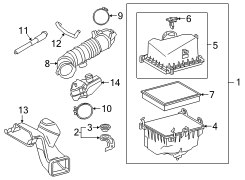 Hose, Ventilation Diagram for 12261-31200