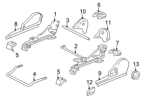 2003 Toyota Sequoia Tracks & Components Diagram 4 - Thumbnail