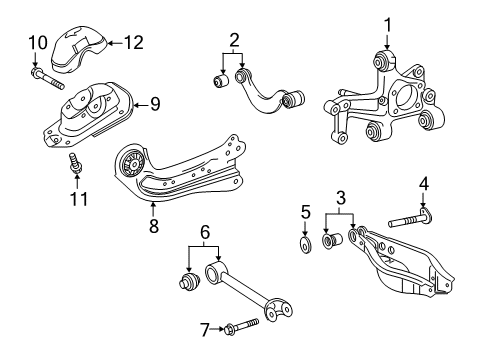2023 Toyota Corolla Suspension Components, Control Arm, Ride Control, Stabilizer Bar Diagram 7 - Thumbnail