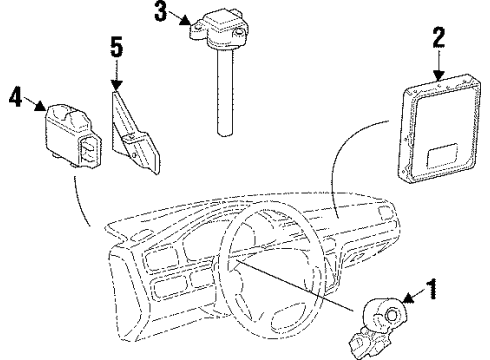 1997 Toyota Paseo Cable Set Diagram for 90919-15567