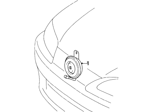 1996 Toyota Paseo Anti-Theft Components Diagram