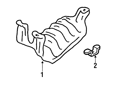 1993 Toyota Tercel Exhaust Components Diagram
