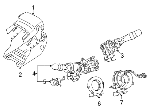 2017 Toyota Land Cruiser Switches Diagram