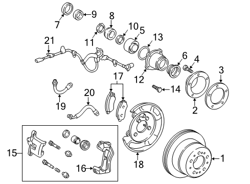 Hose, Flexible(For Rear Brake Tube) Diagram for 90947-02F30