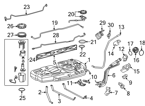 2012 Toyota Sienna Fuel Pump Relay Diagram for 90084-98032