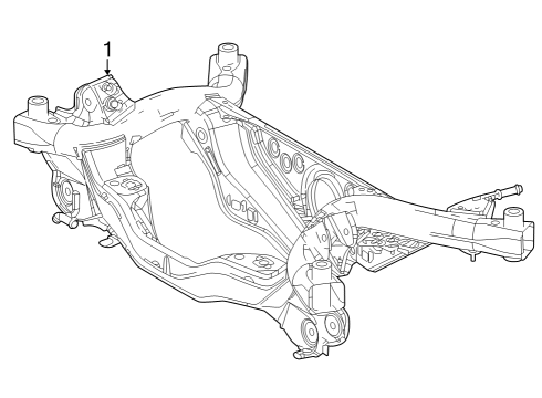 2023 Toyota Corolla Cross Suspension Mounting - Rear Diagram