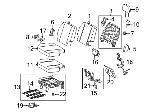 2017 Toyota Sienna Third Row Seats Diagram 3 - Thumbnail
