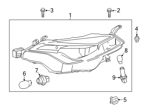 2018 Toyota Corolla Bulbs Diagram