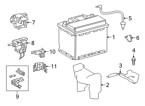 2020 Toyota Avalon Battery Diagram