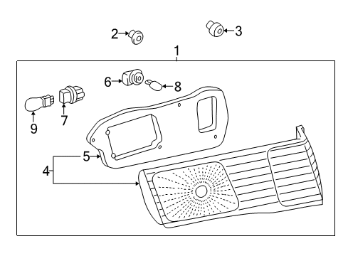2001 Toyota Camry Combination Lamps Diagram