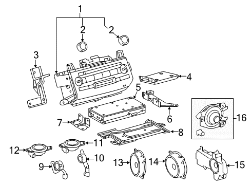 2017 Toyota Land Cruiser Sound System Diagram