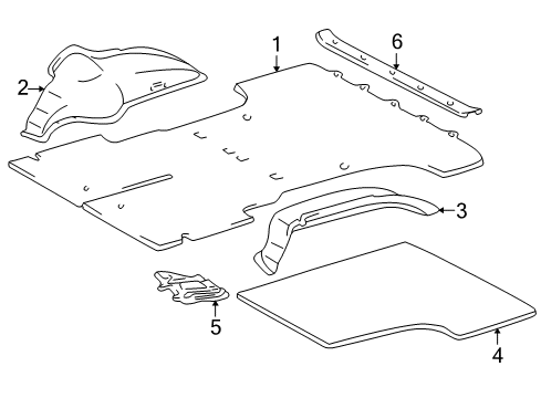 1996 Toyota 4Runner Interior Trim - Rear Body Diagram