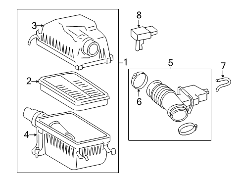 2012 Toyota Sequoia Air Intake Diagram