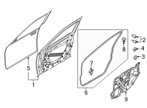 2016 Scion iA Front Door Diagram
