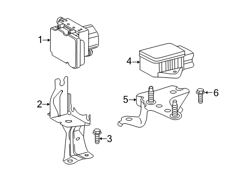 2013 Toyota Camry ABS Components, Electrical Diagram 2 - Thumbnail