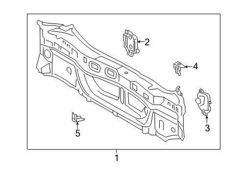 2023 Toyota RAV4 Prime Rear Body Diagram