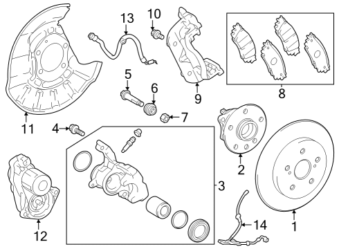 2023 Toyota Prius AWD-e Parking Brake Diagram