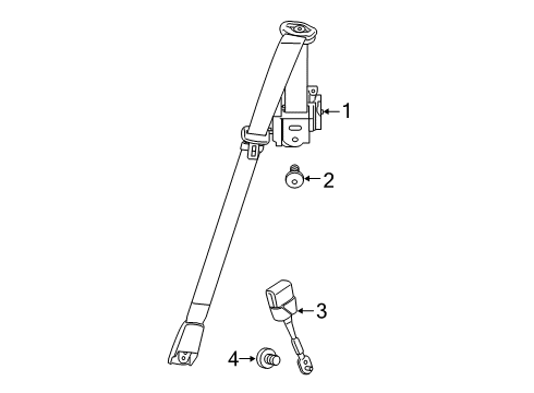 2024 Toyota GR Supra Front Seat Belts Diagram