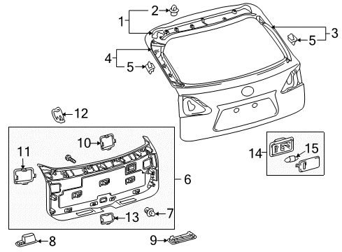 Clip (For Roof Side Garnish) Diagram for 67771-06010