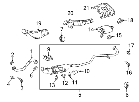 Case, Exhaust Pipe Gas Control Actuator Diagram for 17498-47010