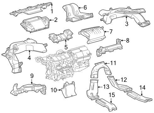 2023 Toyota Prius AWD-e Ducts Diagram