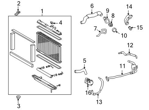 Inlet, Water Diagram for 16321-46040